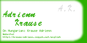 adrienn krause business card